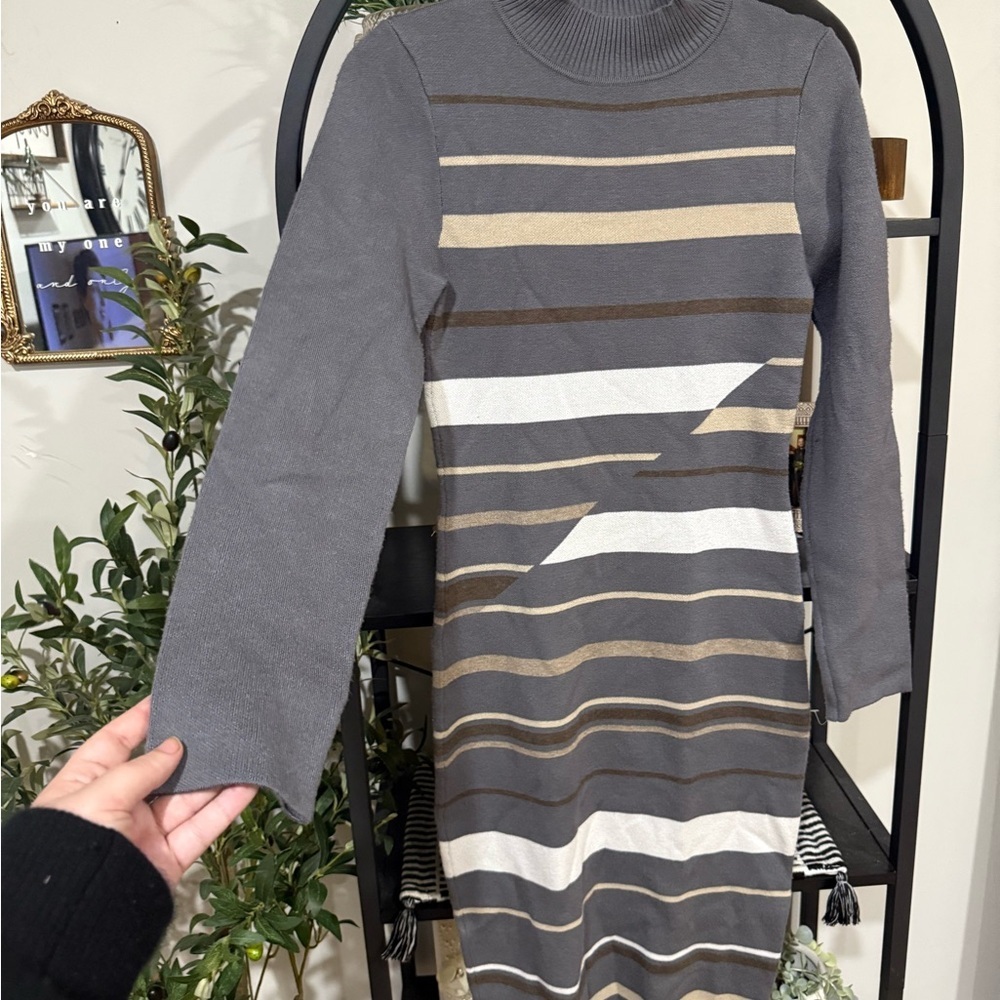 ✨ Nina Leonard Striped Sweater Dress ✨
Size S - Picture 4 of 9